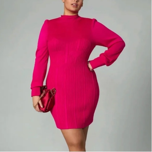 Anthropologie Dresses & Skirts - Turtleneck Sweater Hipster Hippie Art Chic Glam Romantic Sexy Sweetheart Dress